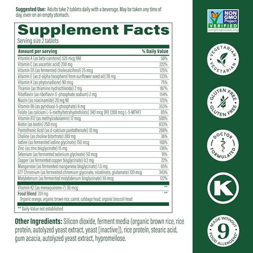 image for MegaFood Men's 40+ Advanced Multivitamin for Men - Dr-Formulated - Cho
