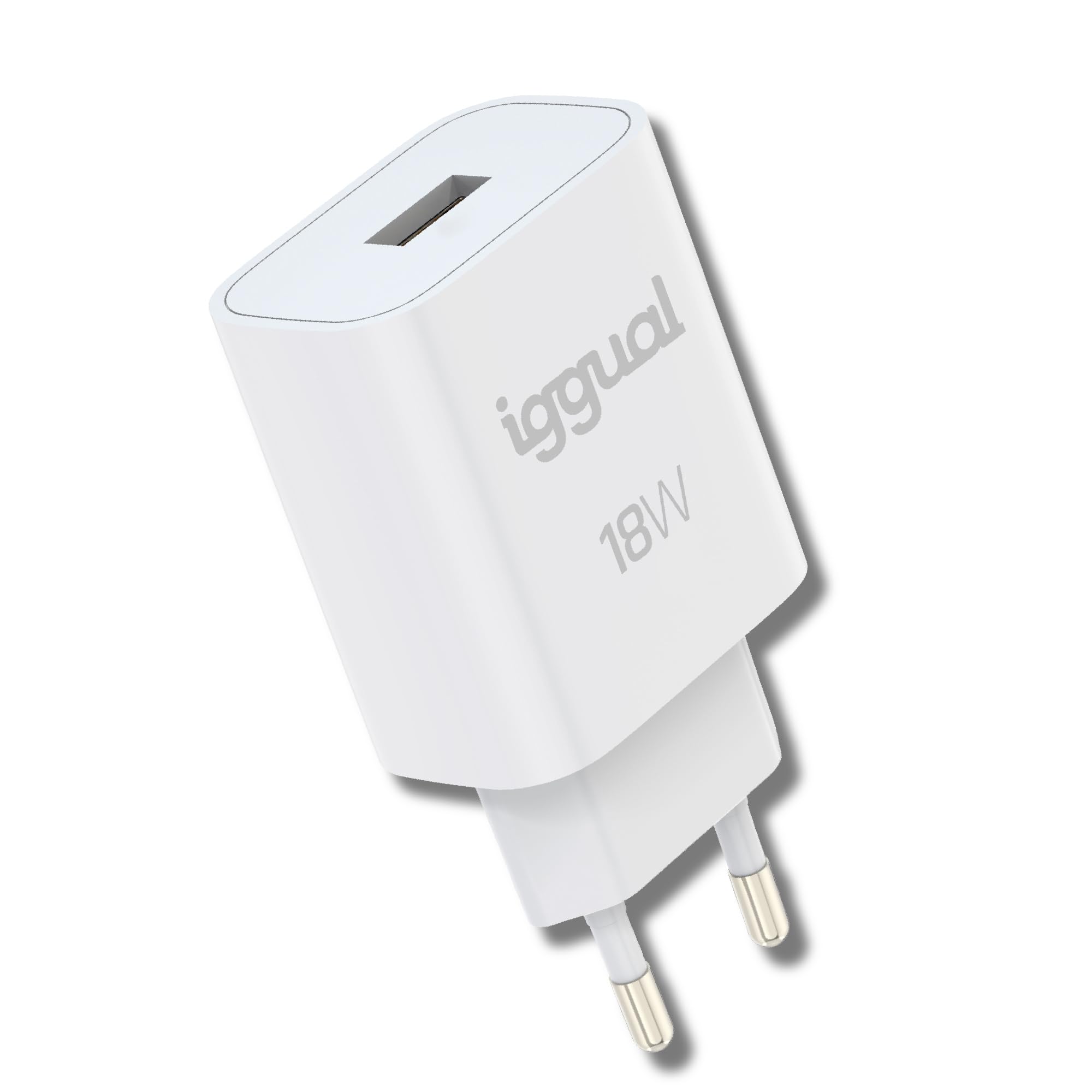iggual Cargador 1xUSB-A carga rápida QC3.0 18W
