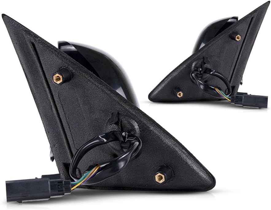 For Lincoln Town Car 2004 05 06 07 2008 Door Mirror Driver and Passenger Side | Pair | Power | Heated | Paint To Match | Replacement For 4W1Z 17683 AAB, 4W1Z 17682 AAB | FO1320328, FO1321328