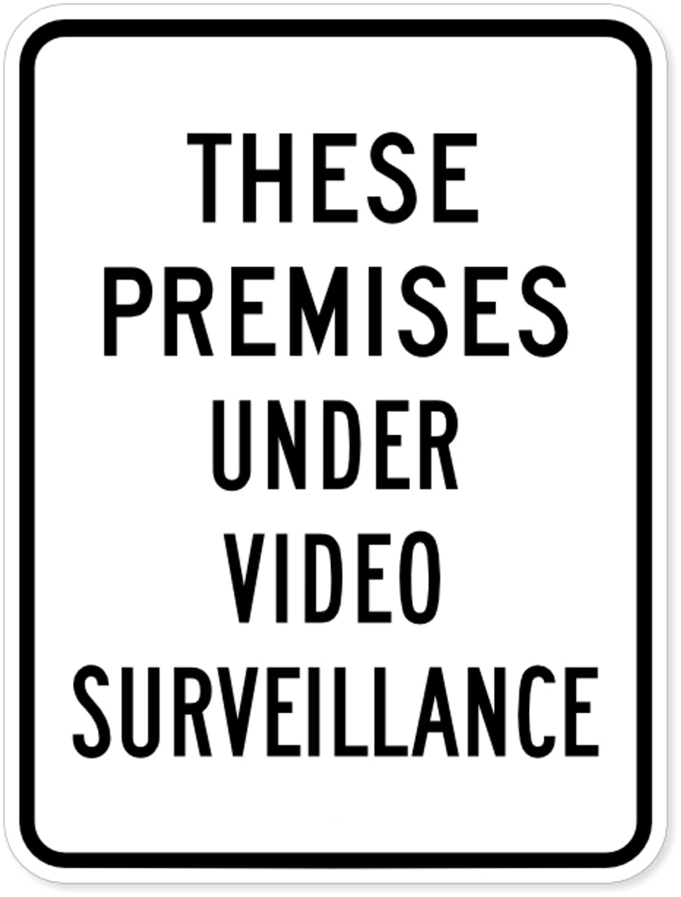Tin sign vintage These Premises Under Video Surveillance Parking Plaque Poster for Bar Pub Beer Home Garage Man Cave Wall Decor 12x8 Inch