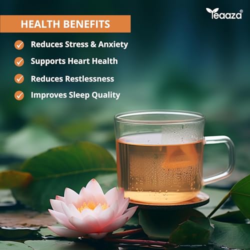 Image of Teaaza Lotus Flower Tea - 100g (200 Cups) | Herbal Caffeine-Free Detox Tea for Sleep & Relaxation | Twice Steepable