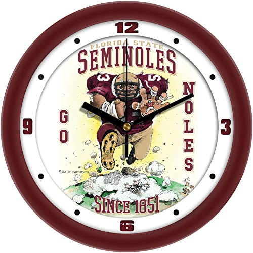 SunTime Florida State Seminoles Football Wall Clock - Steamroller by Gary Patterson - 11.5