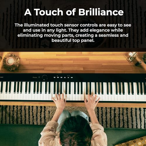 Image of Casio PX-S1100 Privia Digital Piano - Black Bundle with Adjustable Stand, Bench, Sustain Pedal, Instructional Book, Online Lessons, Instructional DVD, and Austin Bazaar Polishing Cloth