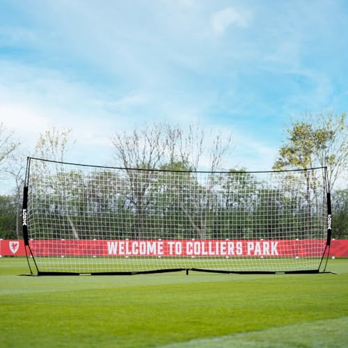FORZA Proflex Flat Soccer Goal [4 Size Options] &ndash; Portable Soccer Goal Net | Pop Up and Play in Minutes! &ndash; Optional Base Weights Included (with Weights, 24ft x 8ft)