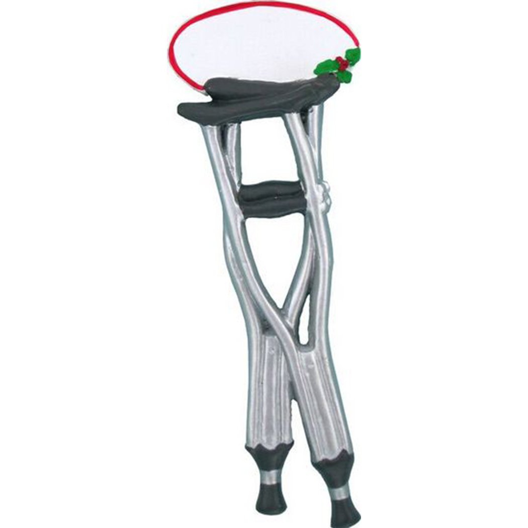 Buy Personalized Crutches Christmas Tree Ornament 2019 Broken Leg