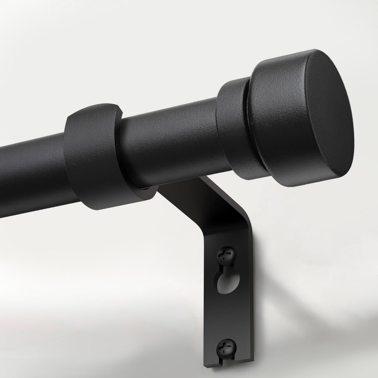 Lootkell Modern Matte Black Curtain Rods