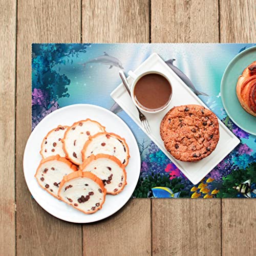 Sets de table lavables tissu Oxford pour protéger la table des assiettes chaudes - 7