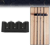 Vista 9 de PIT66 Soporte de caña de pescar montado soporte de caña horizontal 3 Barco de pesca Gear Pole Storage Holder Mount Plastic