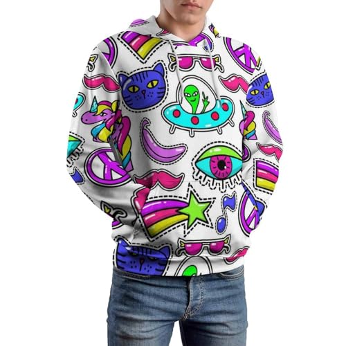 Sweatshirt Pull Homme Femme Chat Licorne aux Finitions Soignées Confort Durable S