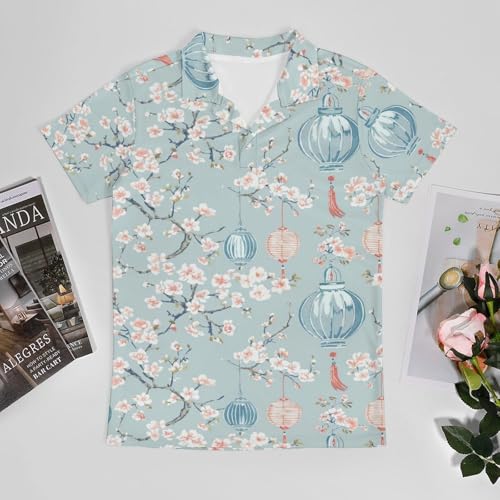 Boys' Classic Polo Shirts Short Sleeve Moisture-Wicking Golf & Tennis Shirts for Youth Teens Space Astronaut3