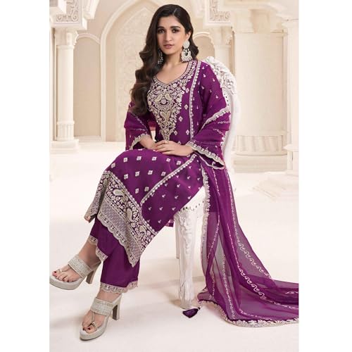 Image of Indian Designer Shalwar Kameez Suits Ready to Wear Pakistani Palazzo Dresses