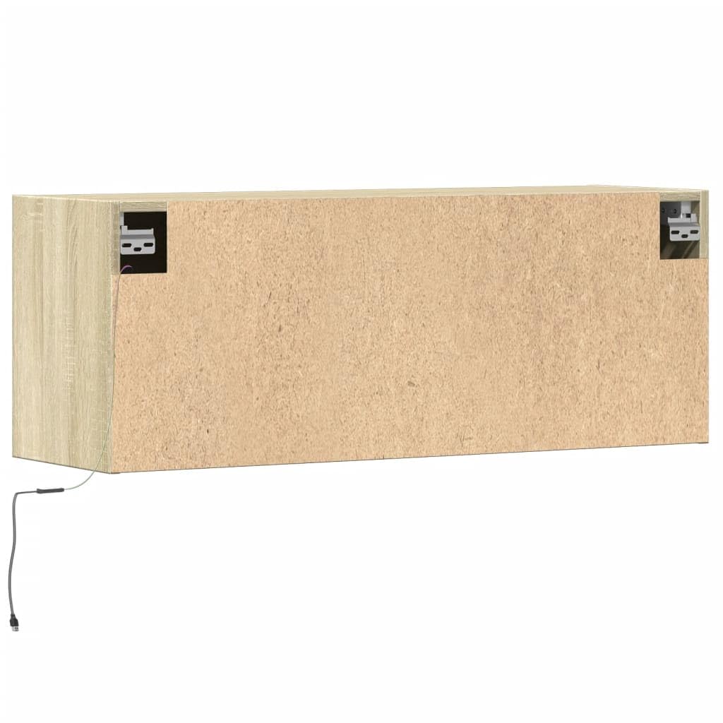 Wisząca z oświetleniem LED dąb sonoma 100x31x35 cm
