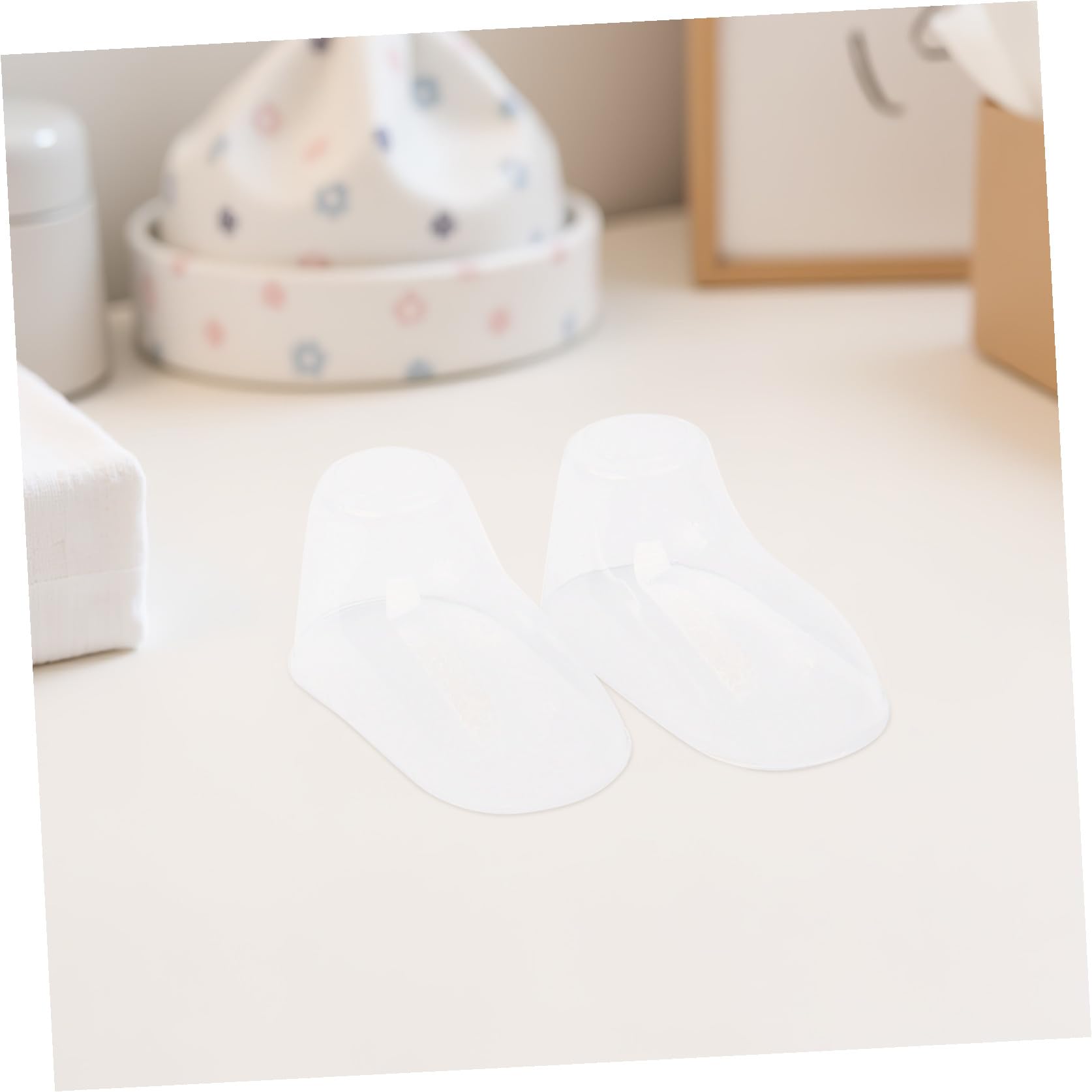 100 Stück Kunststoff Babyfüße Schuhhalter Transparente Babysocken Display Ständer Strapazierfähige Fußmodelle für Kleinkindschuhe und Socken Präsentation