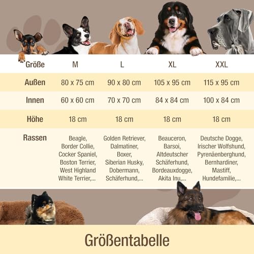 pfoten&nasen® Hundebett Sofa [Beige, S - 80x75cm], Sofabett Hund, Sofaschutz Hund, Wasserdicht Hundematte Waschbar, Hundekissen für Große, Mittelgroße und Kleine Hunde, Hundesofa.