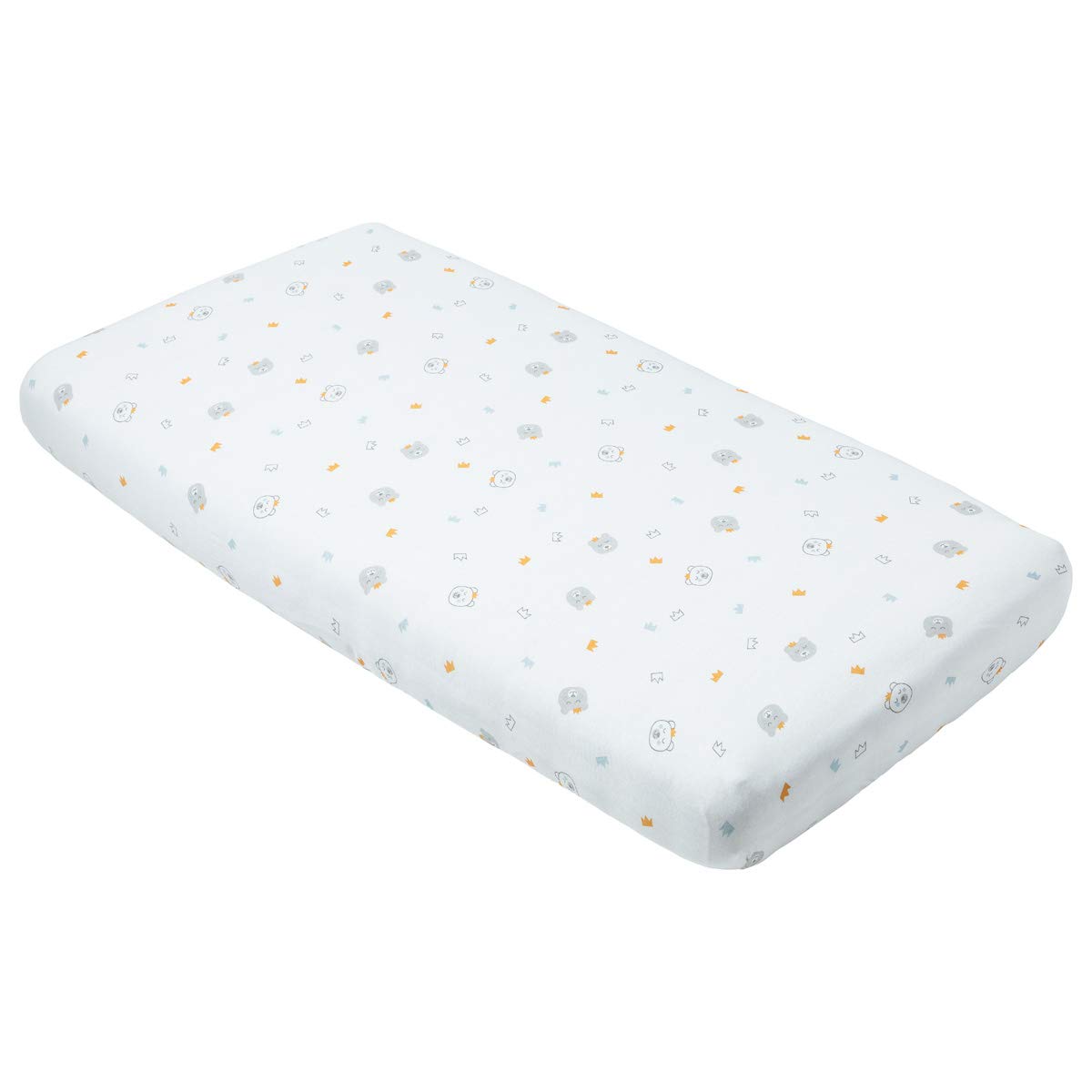 babyCalin - Set 2 lenzuola con angoli Orso/Azzurro 70x140x17 cm