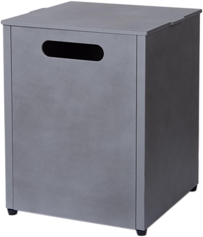 Propane Tank Cover, 16 Inch Propane Tank Cover Table Outdoor Storage Box, Fits 20 lb Propane Tank Outdoor Gas Tank Storage Box with Aesthetic Feature for Patio, Balconies, Grey