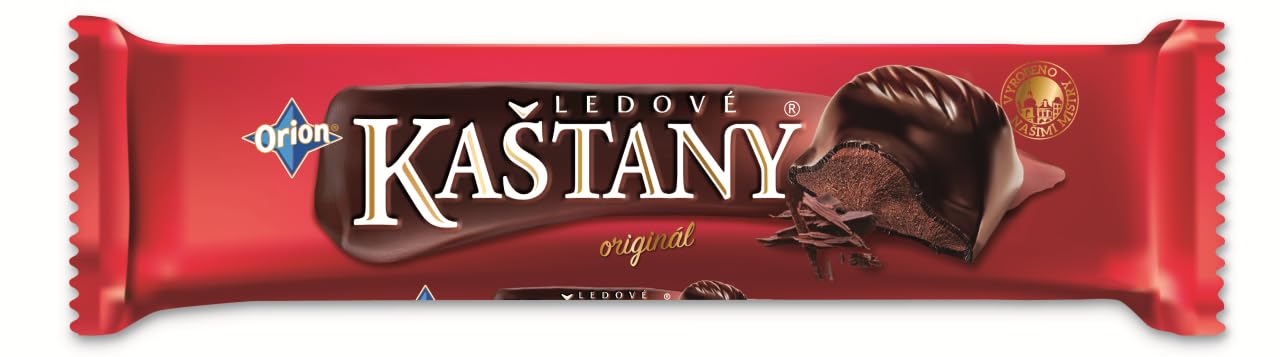 ORION Ledové Kaštany, barritas rellenas con chocolate negro, 30 × 45 g