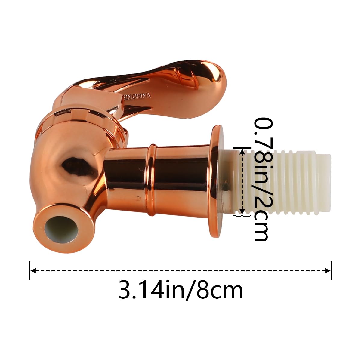 Rubinetto di Ricambio da 2 Pezzi per erogatore di Bevande Rubinetti a Pressione Rubinetto per erogatore di Acqua Rubinetto per Bottiglia di Vetro (Oro Rosa)