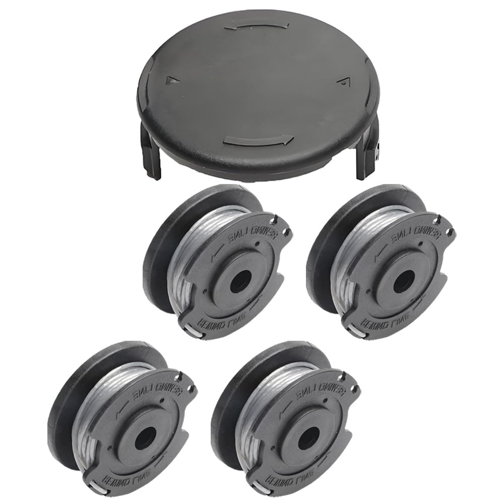 5PCS Bosch Strimmer Spool Replacement Kit - Compatible with Art 23/26 SL & EasyGrassCut 18-260 - Includes 4 Spools + 1 Cover
