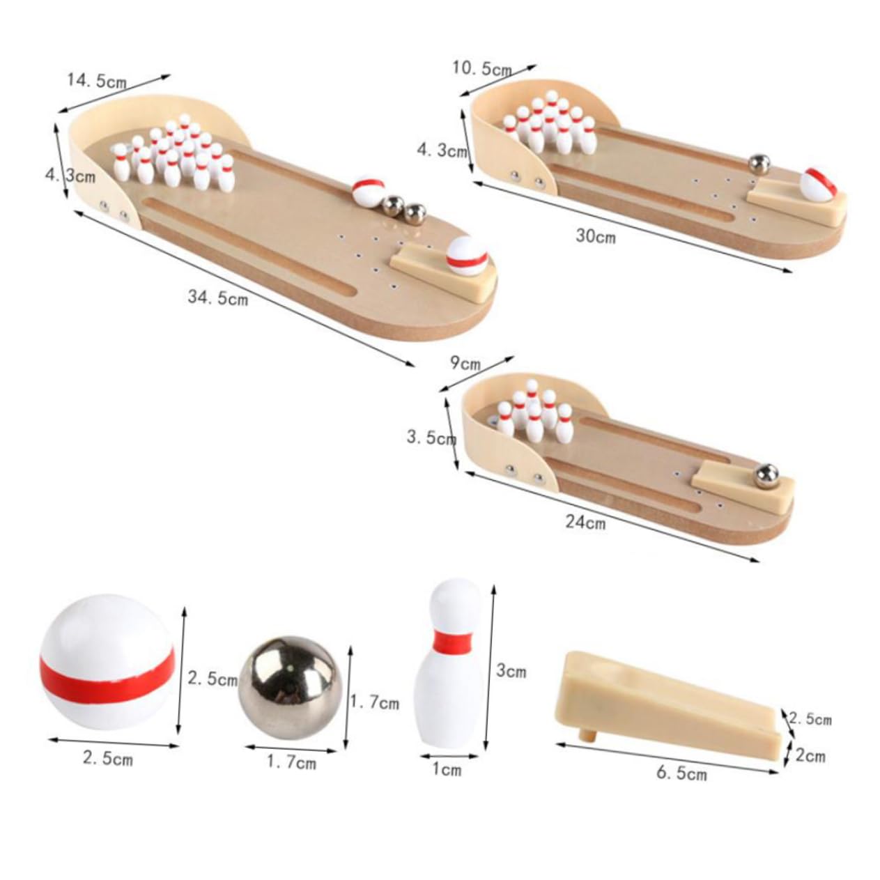 Toddmomy Safe and 2 Sets Mini Bowling Game Desktop Basketball Toy for Family Fun Great Present for Boys and Girls Teens and Adults