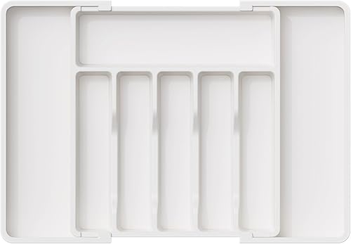 Miniatura 36 de Lifewit Organizador de cajones de cubiertos, bandeja expandible para utensilios de cocina, soporte para vajilla y cubiertos libre de BPA, Negro