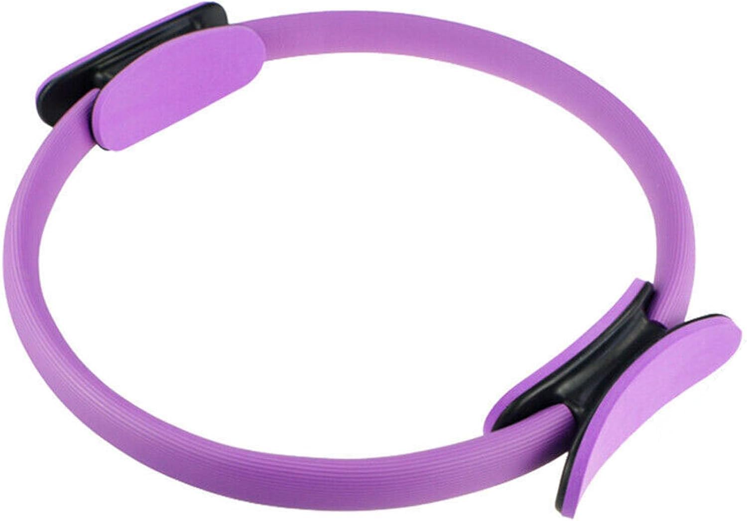 Pilates Ring Magic Circle 15 Inch – Fitness Yoga Ring with Dual Padded Handles – Resistance Exercise Ring for Thigh Toner, Core Strength, Arms & Full Body Workout for Home Gym Training (Purple)