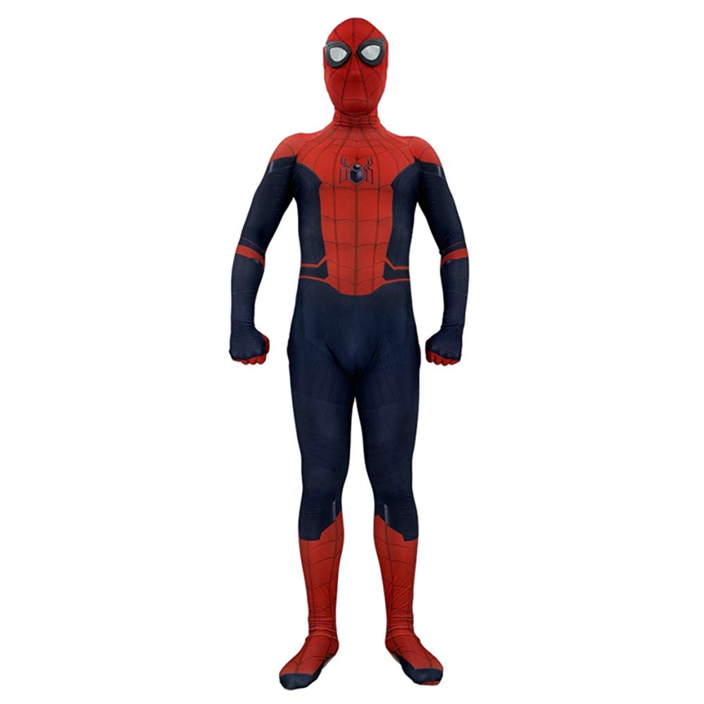 Anime Costume Far From Home Spider-Man Costume Adult Men Movie Cosplay Costumes Fancy Dress Jumpsuit Onesies Printing Hoodie,A-M