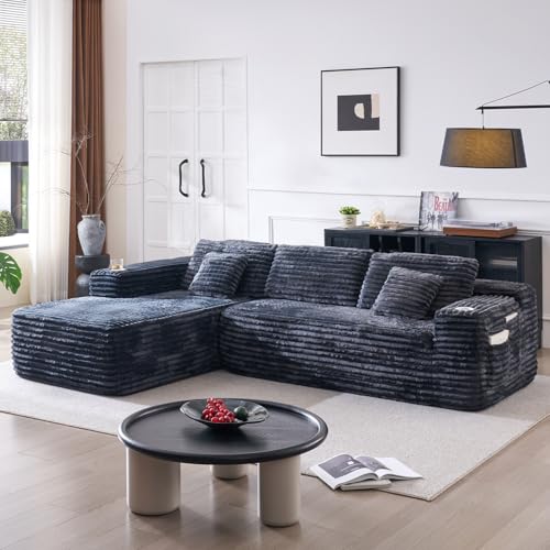 Cloud Sectional Couch with L-Shape Chaise, Modern Modular Sofa...