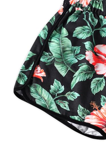 Image of Girl's 2 Piece Outfits Cute Summer T-Shirt and Graphic Shorts Clothing Sets