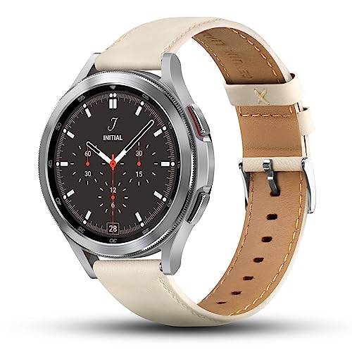 Tuocal 22mm Lederarmband Kompatibel mit Samsung Galaxy Watch 3 / 46mm, Huawei Watch GT 3 46mm / 3 Pro / GT 2, Gear S3 - ...