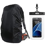 Orange Sport Ultralight Backpack Rain Cover with Pu Stored Bag and Cellphone Waterproof Case for Camping, Hiking, Cycling for iPhone 6S/6 etc.