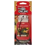 Yankee Candle Classic Paper Car Jar Hanging Odor Neutralizing Air Freshener, Macintosh Scent