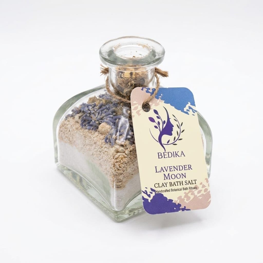 Lavender Moon Clay Bath Salt, Handcrafted Botanical-image-28