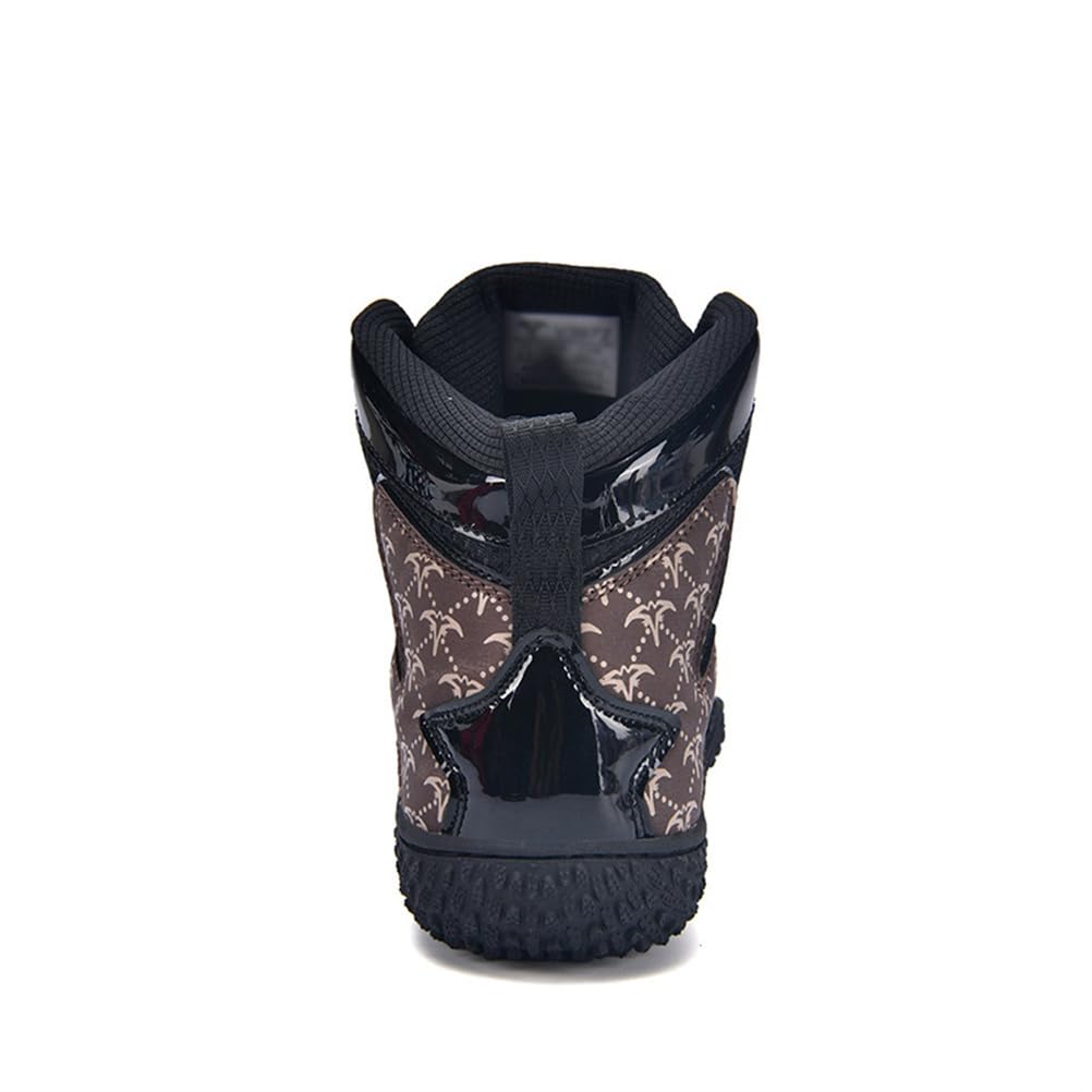 Scarpe da Boxe da Uomo Zero Drop Leggere Scarpe da Wrestling Alte Scarpe da Allenamento per Arti Marziali
