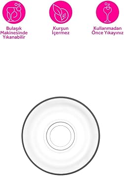LAV Klasik 6'lı Çay Tabağı