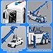 HAPYAD Tow Truck Toy for Kids, Metal Tow Truck with Crane Toy Model with Lights and Sounds, Construction Vehicles for 3 4 5 6 7 8 Years Old Boys