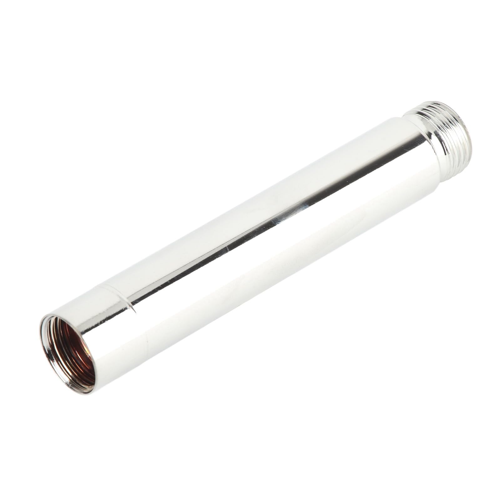 4inch Shower Extension Tube, Fydun Shower Arm Extension, 201 Stainless Steel Shower Extension Round Tube with Chrome Plating Shower Head Extender for Bathroom Accessory