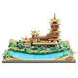 JXRLMB Micro Building Blocks for Adults Crescent Moon Spring Mini Bricks Decorative Models Kit, a Chinese Ancient Famous Architecture and Collection DIY Toys Gift Set for Kids (3350 pcs)