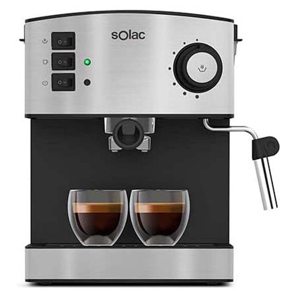 Solac M80, machine à espresso, 20 bars, acier inoxydable