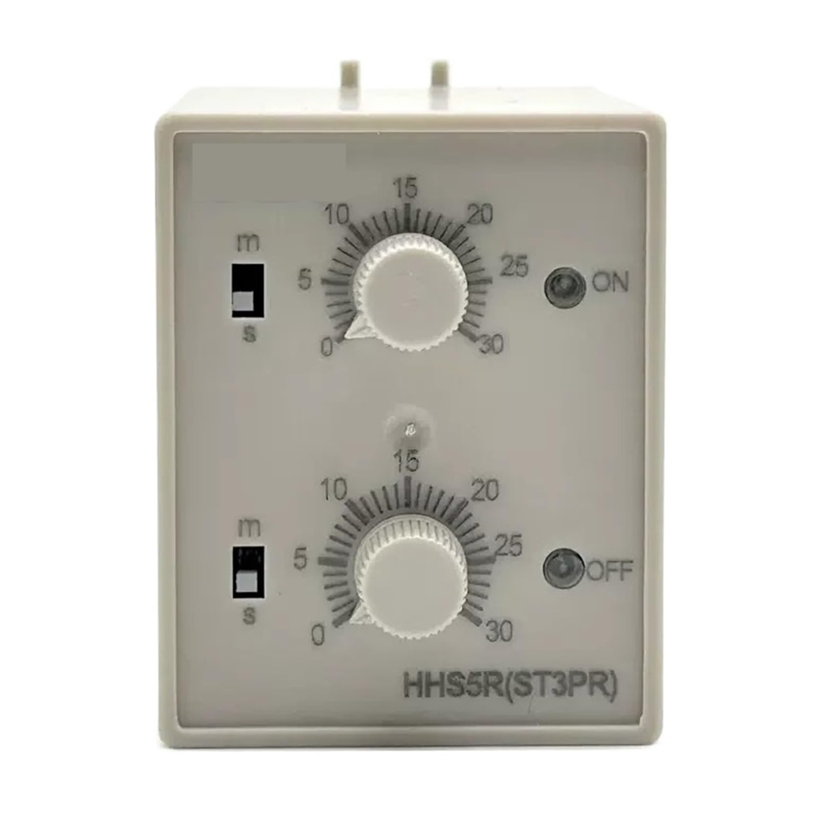 Relais temporisé de cycle HHS5R ST3PR minuterie industrielle AC220V 10S-10min