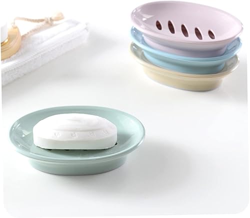 Miniatura 8 de Zerodeko Caja de viaje de jabón redondo Jabonera redonda Jabonera en forma de corazón Jabonera Escurridor Titular Caja de jabón Jabonera Jabonera