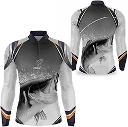 Camiseta de Pesca Masculina Proteção UV 50 Solar Duarte Fisher Camisa De pescaria
