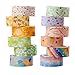 SUQ 12 Rouleaux Glitter Washi Tape Set, Foil Gold Décoratif Masking Tape pour Le Ruban adhésif Scrapbooking, Artisanat de Bricolage et Travaux Manuels, Travaux Manuels, Emballage Cadeau(15mm *3m