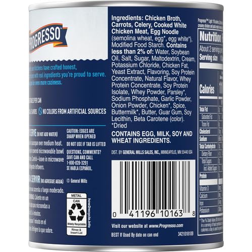 Image of Progresso Light, Creamy Chicken Noodle Canned Soup, 18.5 oz. (Pack of 12)