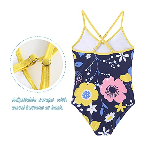 Girls One Piece Swimsuits Hawaiian Ruffle Bathing Suit Kids Beach Unicorn Swimwear 3-16 Years4