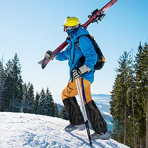 NATUCE Guêtres de Randonnée,Guêtres Imperméables en Noir,500D Oxford Étanche Guêtres, Guêtres pour Randonnée,Ski,Vélo,Snowboard,BMX,Course,Paintball et Activités de Plein Air - Image 8
