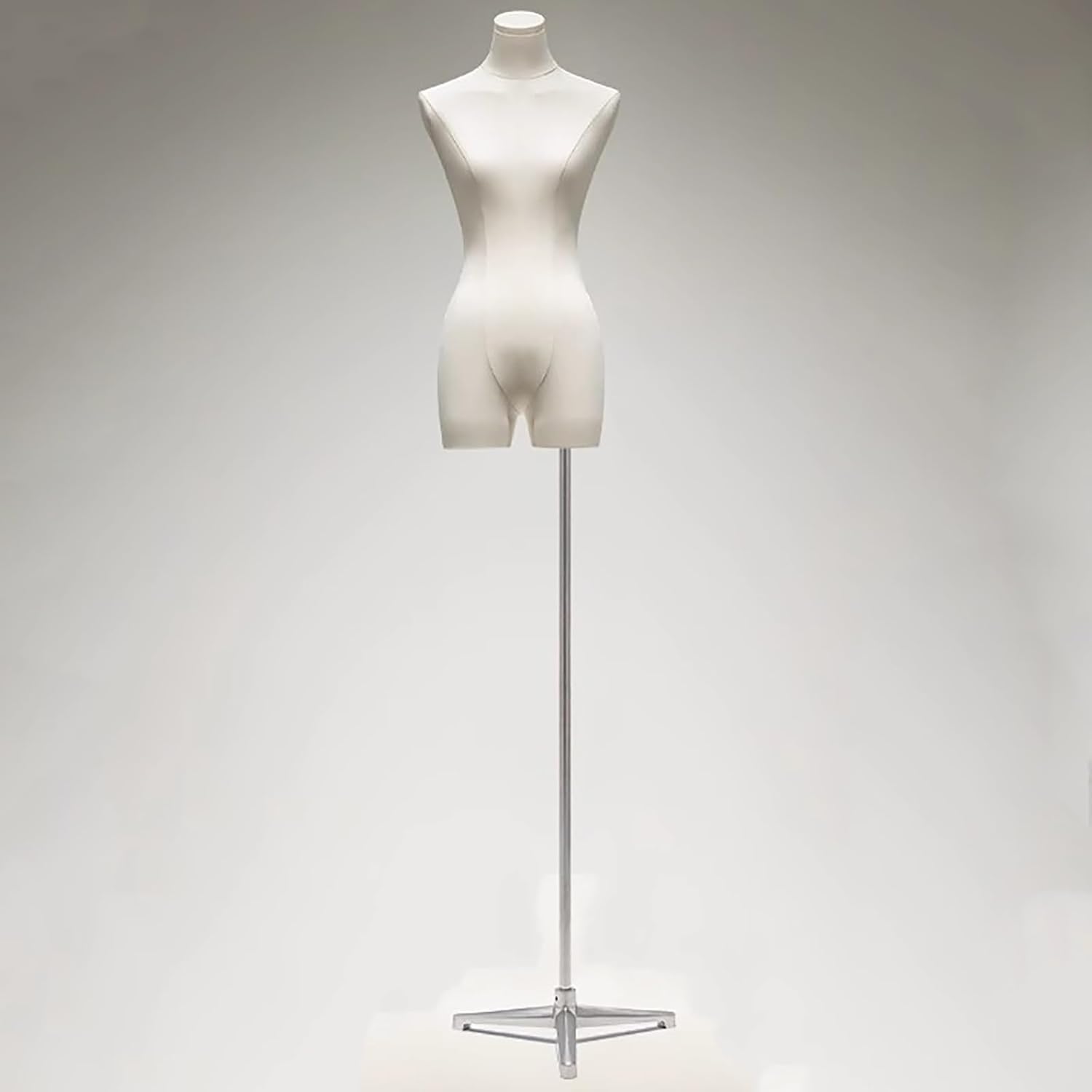 CONGRUI Clothes Mannequin, Style Female Dress Form with Adjustable Stand, Manikin Torso Showcase for Store Window, Boutique or Fashion(Silver)