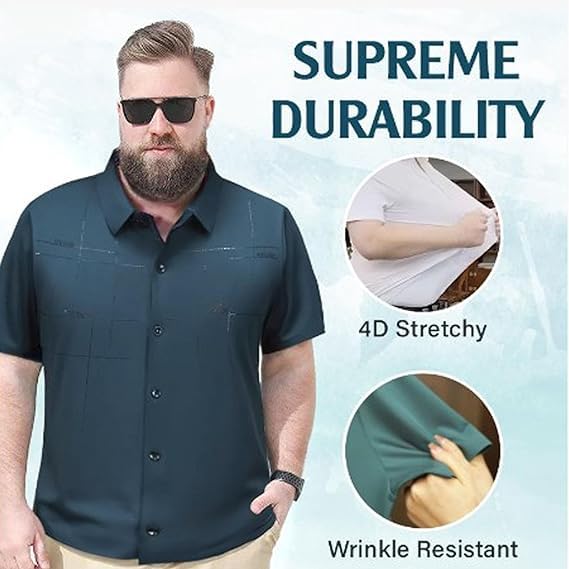 Men's Breathable Ice-Silk Stretch Shirt, Men's Silk Shirt, Silk Undershirts for Men, Silk T Shirts for Men2