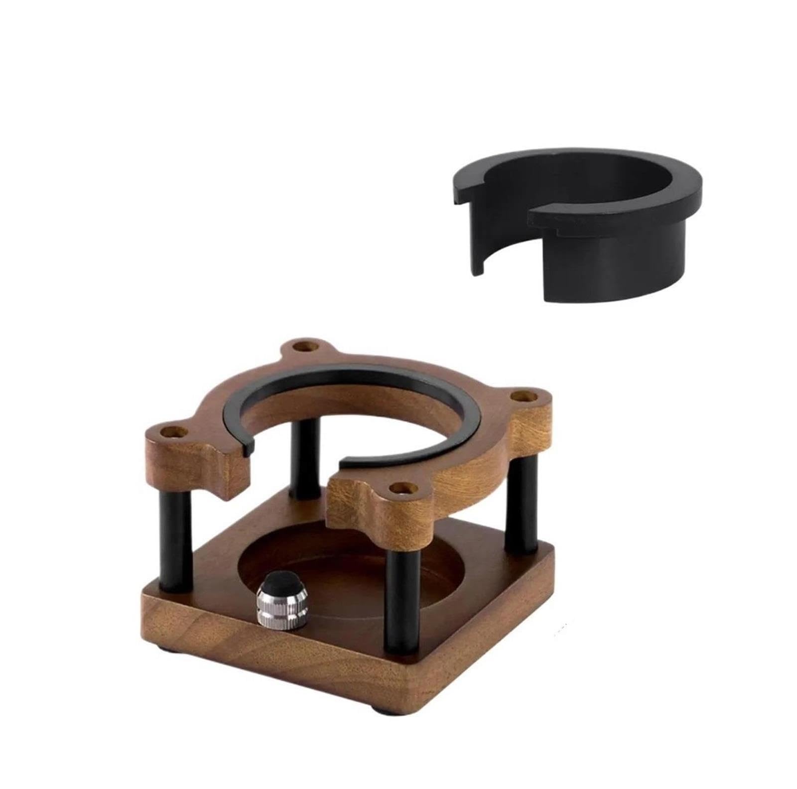 Stazione Di Pigiatura Del Caffè Manuale In Legno for Espresso Base Da 51/53/58 Mm for Tavolo Da Caffè Cucina Caffetteria Supporto Stabile