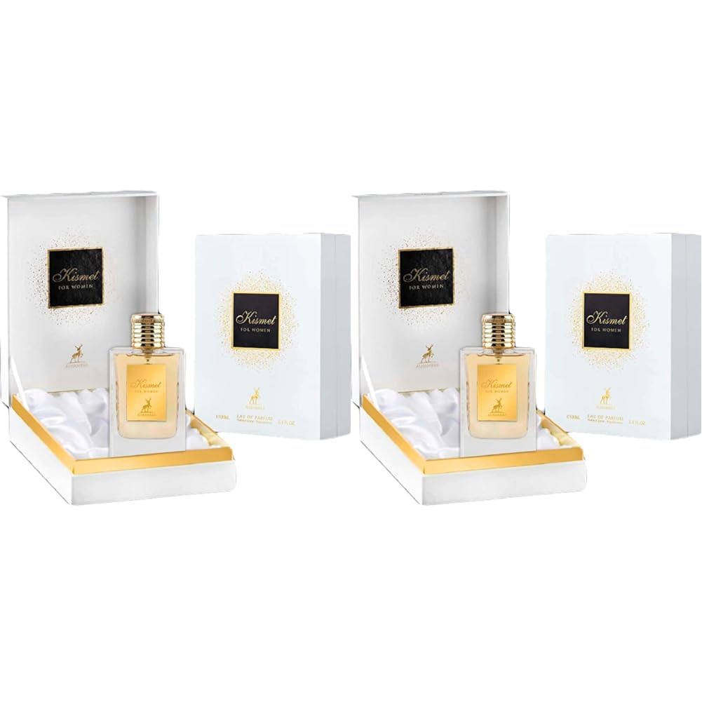 ALHAMBRA LATTAFA KISMET 3.4 EAU DE PARFUM SPRAY FOR WOMEN (Pack of 2)